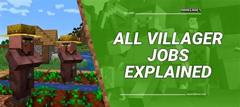 minecraft villagers jobs|Minecraft: All Villager Jobs Explained and Detailed.